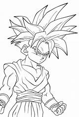Ball Justcolor Gohan sketch template