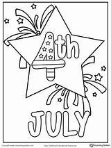 Coloring 4th July Star Printable Pages Worksheet Worksheets Fourth Kids Sheets Crafts Color Number Myteachingstation Drawing Count States Adult Patriotic sketch template