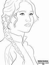 Coloring Hunger Games Pages Katniss Drawing Drawings Easy Tribute Panem Sketch Coloringhome Related Von Choose Board Popular sketch template