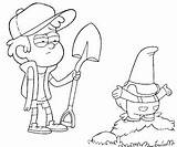 Pines Dipper Coloring Pages Color Getcolorings Printable sketch template