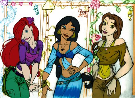 Disney Princesses Modern By Mysticfairy012 On Deviantart