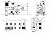 Elevation Storey House Dwg Drawings  Front Floor Dimension Cadbull Detail Description sketch template