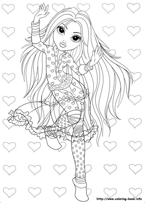 moxie girlz coloring picture coloring pages shojo anime