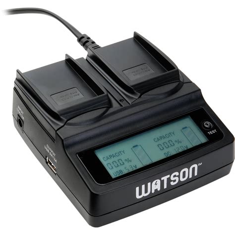 watson duo lcd charger   lp  battery plates   bh