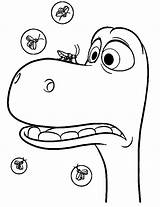 Arlo Dinosaur Good Scared Firefly Lying Nose His Pages2color Cookie Copyright sketch template