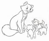 Aristocats Coloring Pages Printable Disney Kids sketch template