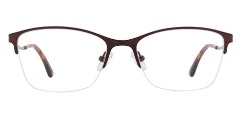 milan browline prescription glasses brown women s eyeglasses
