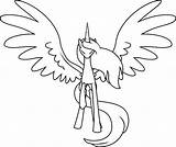 Alicorn Pony Little Drawing Outline Mlp Base Unicorn Coloring Clockwork Crow Lineart Pages Color Deviantart Painting Kids Getdrawings Printable Line sketch template