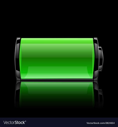 green battery full charge  lighting royalty  vector