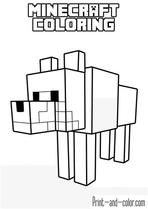 minecraft coloring pages print  colorcom