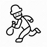 Steal Thief Man Person People Clipart Icon Escape Run Drawing Outline Clipartmag sketch template