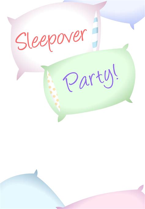 printable sleepover party invitation helpful hints cooking