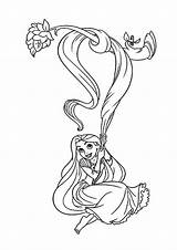 Coloring Rapunzel Tangled Pages Swing Hair Kids Her Color Drawing Disney Easy Dreamy Kidsplaycolor Printable Incredible Children Painting Princess sketch template