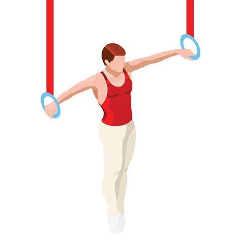 best gymnastic rings sport illustrations royalty free vector graphics