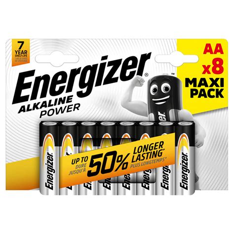 energizer alkaline power aa batteries  pack home accessories iceland foods