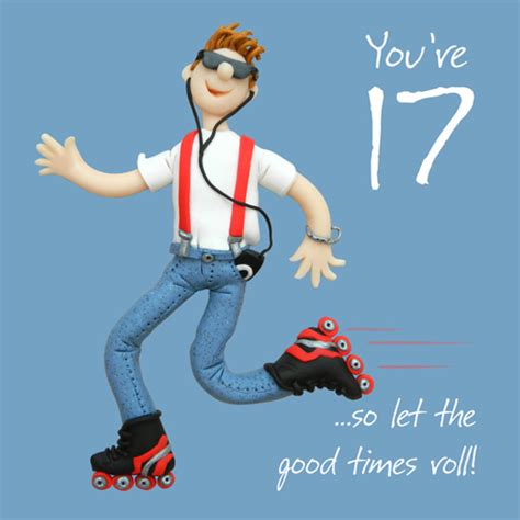 17th Birthday Male Greeting Card One Lump Or Two Range