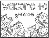 Grade Coloring 1st Welcome 3rd 2nd First Sheet Pages Worksheets School Third Worksheet Teacherspayteachers Template Writing Math Field Reading Preview sketch template
