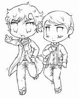 Sherlock Coloring Pages Bbc Lineart Deviantart Sketch Choose Board Getcolorings Group Color sketch template