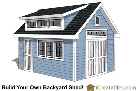 dormer shed plans designs  build   shed