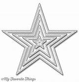 Stitched Stax Star Die Favorite Things Namics Mft sketch template
