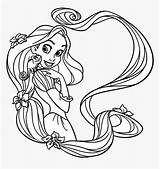 Rapunzel Para Pintar Imagenes Colorir Colorear Pngitem sketch template