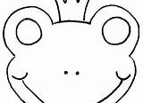 Coloring Mask Frog Kids Teachers Parents Lot Has sketch template