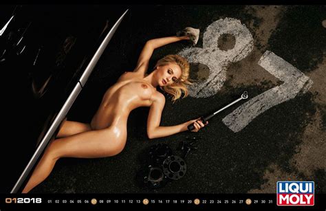liqui moly official naked calendar 2018 hot and sexy celebrities