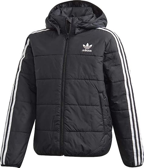 adidas padded kids jacket winterjacke  blackwhite amazonde bekleidung
