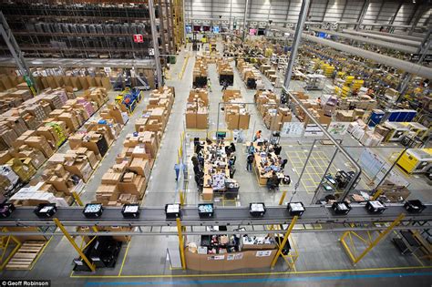 amazons  warehouse prepares  busiest black friday daily mail
