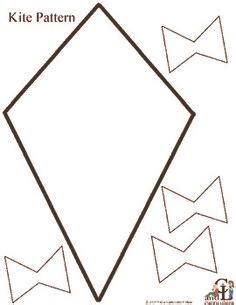 kite pattern template clipart