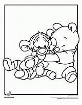 Coloring Disney Tigger Pages Pooh Babies sketch template