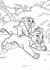 Bunga Kion Lion Coloring Guard Fun Kids Votes sketch template