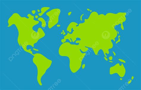 simplified world map vector illustration graphic isolated sea vector