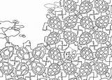 Coloring Pages Printable Tessalation Template Tessellation Escher Comment sketch template