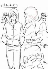 Hoodie Reference Anime Draw Hoodies Jackets Drawings Clothes sketch template