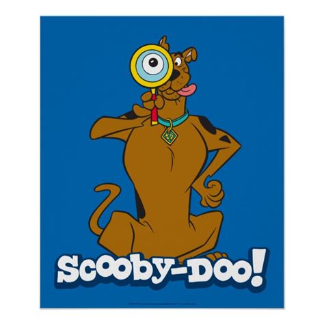 Scooby Doo With Magnifying Glass Poster