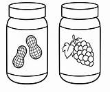 Peanut Butter Jelly Coloring Pages Clipart Cliparts Computer Designs Use sketch template