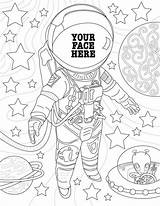 Astronaut Sheet Fedex Party sketch template
