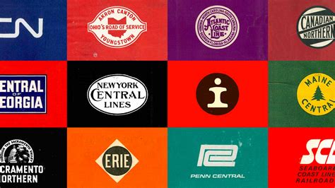 brand  vintage train logos