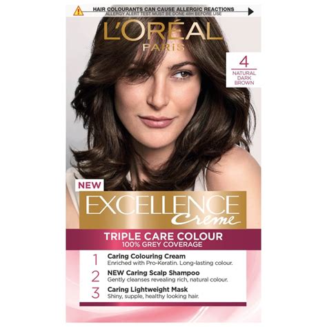 L Oreal Excellence Creme Hair Dye Natural Dark Brown Bandm
