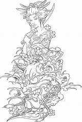 Geisha Hannya Gueixa Tatouages Coloriages Stencils Oni Japonais Tatuaggi Asiáticas Geishas Tattoodaze Chinois Tatuaggio Visitar Depuis Desenhos Descubra นท จาก sketch template