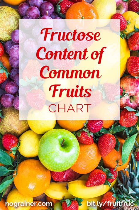 fructose content  common fruits chart  grain diet
