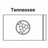 Tennessee Coloring Flag State Vols Pages Color Template sketch template