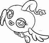Coloring Monsters Moshi Angel Flying Girl Wecoloringpage sketch template