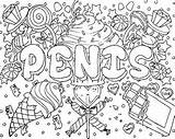 Penis Coloring Add sketch template