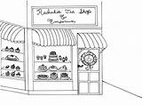 Coloring Pages Shop Printable Tea sketch template