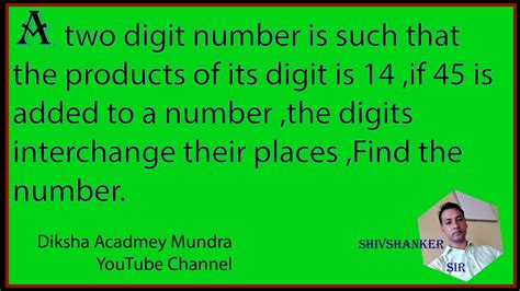digit number     products   digits      added   number