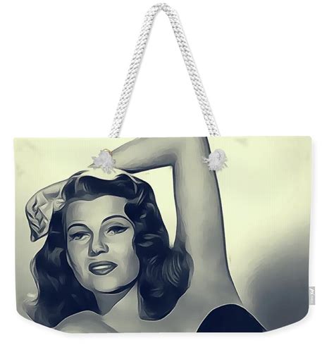 rita hayworth vintage actress weekender tote bag for sale by esoterica