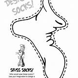 Seuss Sock Bettercoloring sketch template