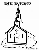 Church Coloring Pages Print sketch template